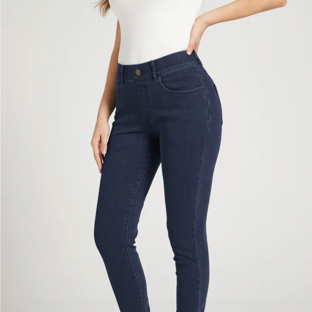 Betabrand Signature Mid-Rise Denim | Skinny Dark Indigo XL